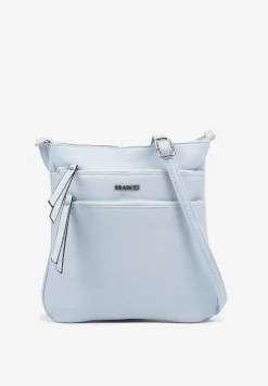 Jasnoniebieska Torebka Typu Listonoszka z Zasuwanymi Kieszeniami Silatea