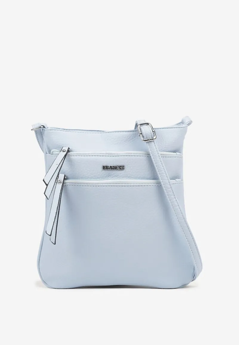 Jasnoniebieska Torebka Typu Listonoszka z Zasuwanymi Kieszeniami Silatea