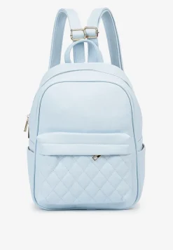 Jasnoniebieski Plecak z Ozdobnym Pikowaniem na Szelkach Verrilla