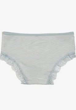 Jasnoniebieskie Koronkowe Majtki Figi z Bawełny Kathrin