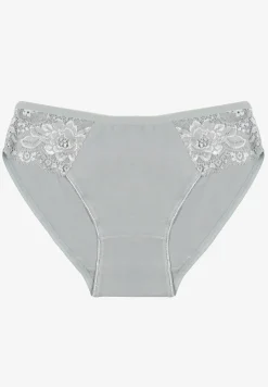 Jasnoniebieskie Majtki z Bawełny Figi Ozdobione Koronką Talirinae