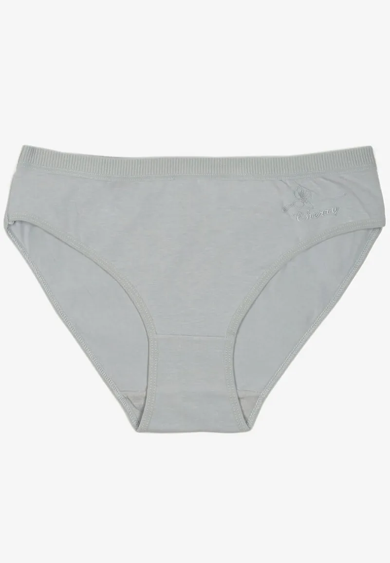 Jasnoniebieskie Majtki z Bawełny Typu Figi Afitia