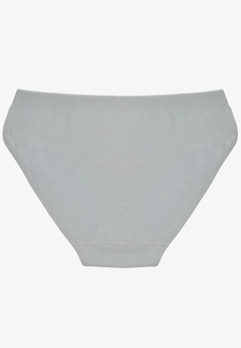 Jasnoniebieskie Majtki z Bawełny Typu Figi Afitia