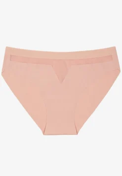 Jasnoróżowe Majtki Bezszwowe Ozdobione Geometrycznym Wzorem Navlinne