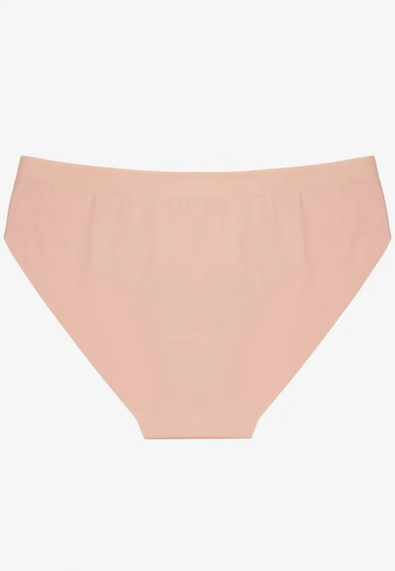 Jasnoróżowe Majtki Bezszwowe Ozdobione Geometrycznym Wzorem Navlinne