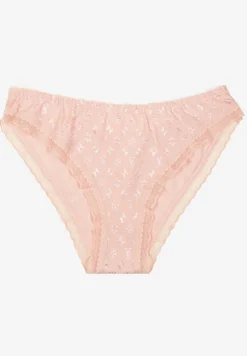 Jasnoróżowe Majtki Figi Ozdobione Koronką Arvisil