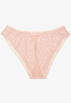 Jasnoróżowe Majtki Figi Ozdobione Koronką Arvisil