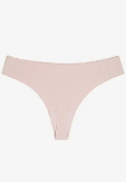 Jasnoróżowe Majtki o Kroju Stringów Bezszwowe Keliola