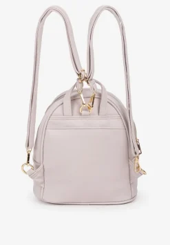 Jasnoróżowy Mały Plecak Miejski z Pikowaniem Skeralla