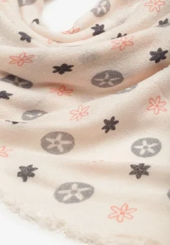 Jasnoróżowy Szalik z Geometrycznym Motywem Nomida