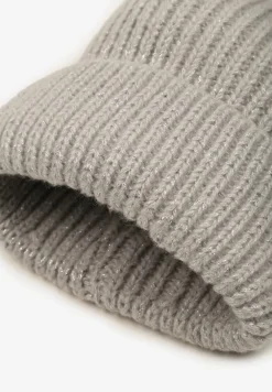 Jasnoszara Czapka Ozdobiona Pomponem Seandoriel