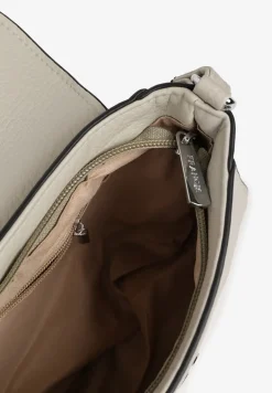 Jasnoszara Mała Torebka Listonoszka Zdobiona Kokardą Nalieve