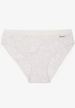 Jasnoszare Bawełniane Majtki Typu Figi Lanadwen