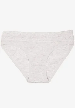 Jasnoszare Bawełniane Majtki o Kroju Fig Conevia