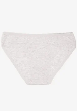 Jasnoszare Bawełniane Majtki o Kroju Fig Conevia