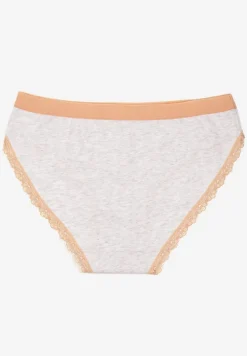 Jasnoszare Majtki z Bawełny Typu Figi Pilliora