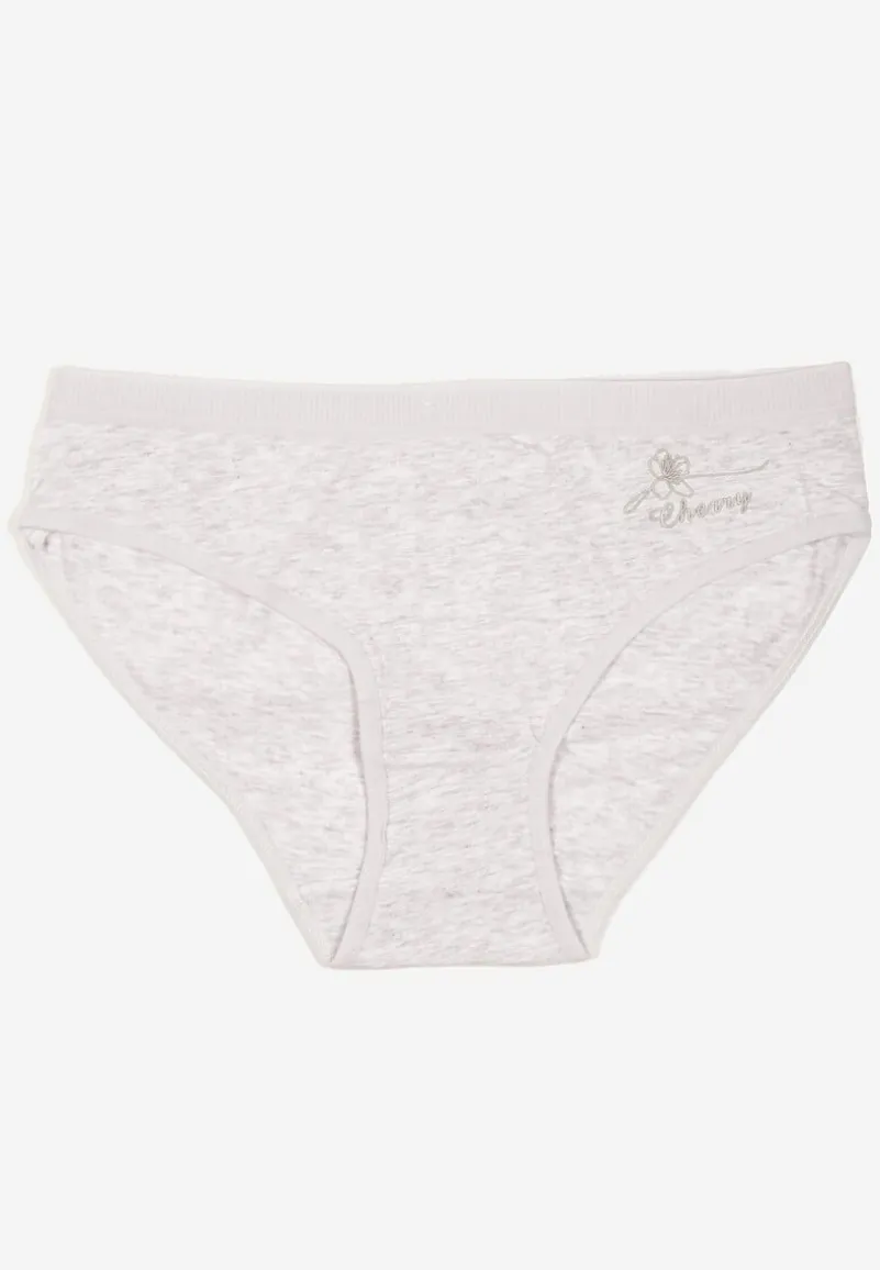 Jasnoszare Majtki z Bawełny Typu Figi Afitia