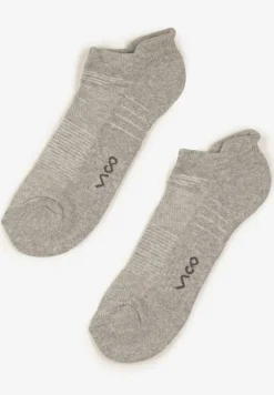 Jasnoszare Skarpety z Bawełny Typu Stopki z Napisem Marianis