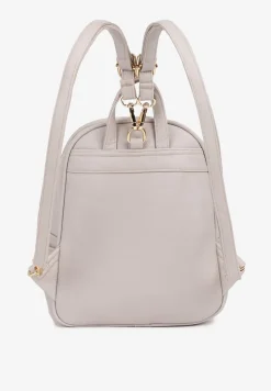 Jasnoszary Plecak Ozdobiony Delikatnym Tłoczeniem Arseki