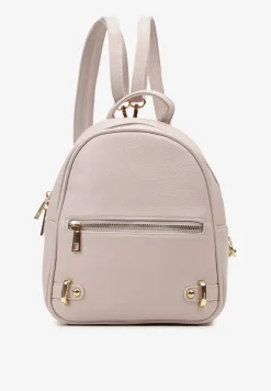 Jasnoszary Plecak z Kieszonką z Przodu i Regulowanymi Szelkami Crivon