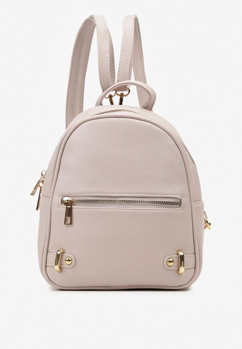 Jasnoszary Plecak z Kieszonką z Przodu i Regulowanymi Szelkami Crivon