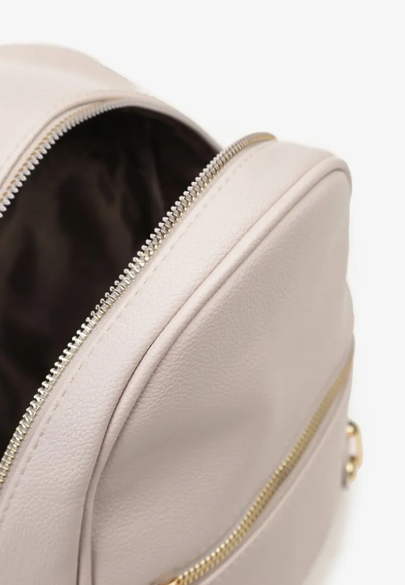 Jasnoszary Plecak z Kieszonką z Przodu i Regulowanymi Szelkami Crivon