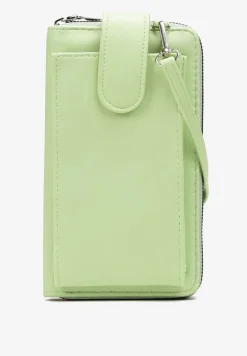 Jasnozielony Portfel z Cienkim Paskiem Helise