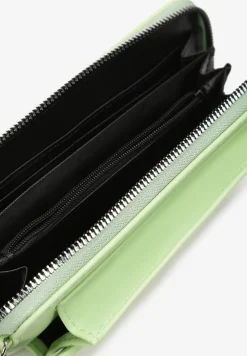 Jasnozielony Portfel z Cienkim Paskiem Helise