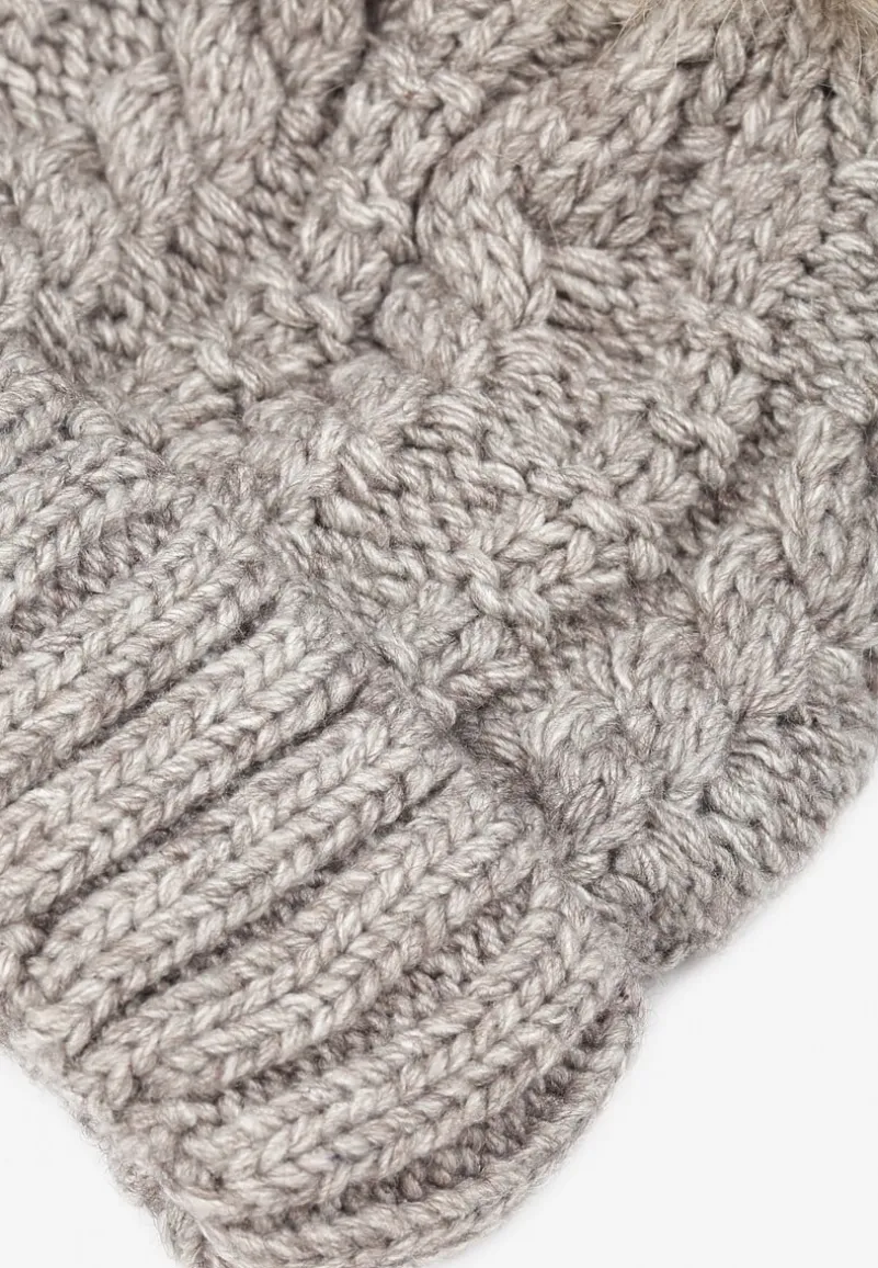 Khaki Czapka z Wełną Clout