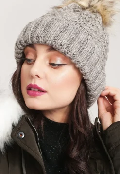 Khaki Czapka z Wełną Clout