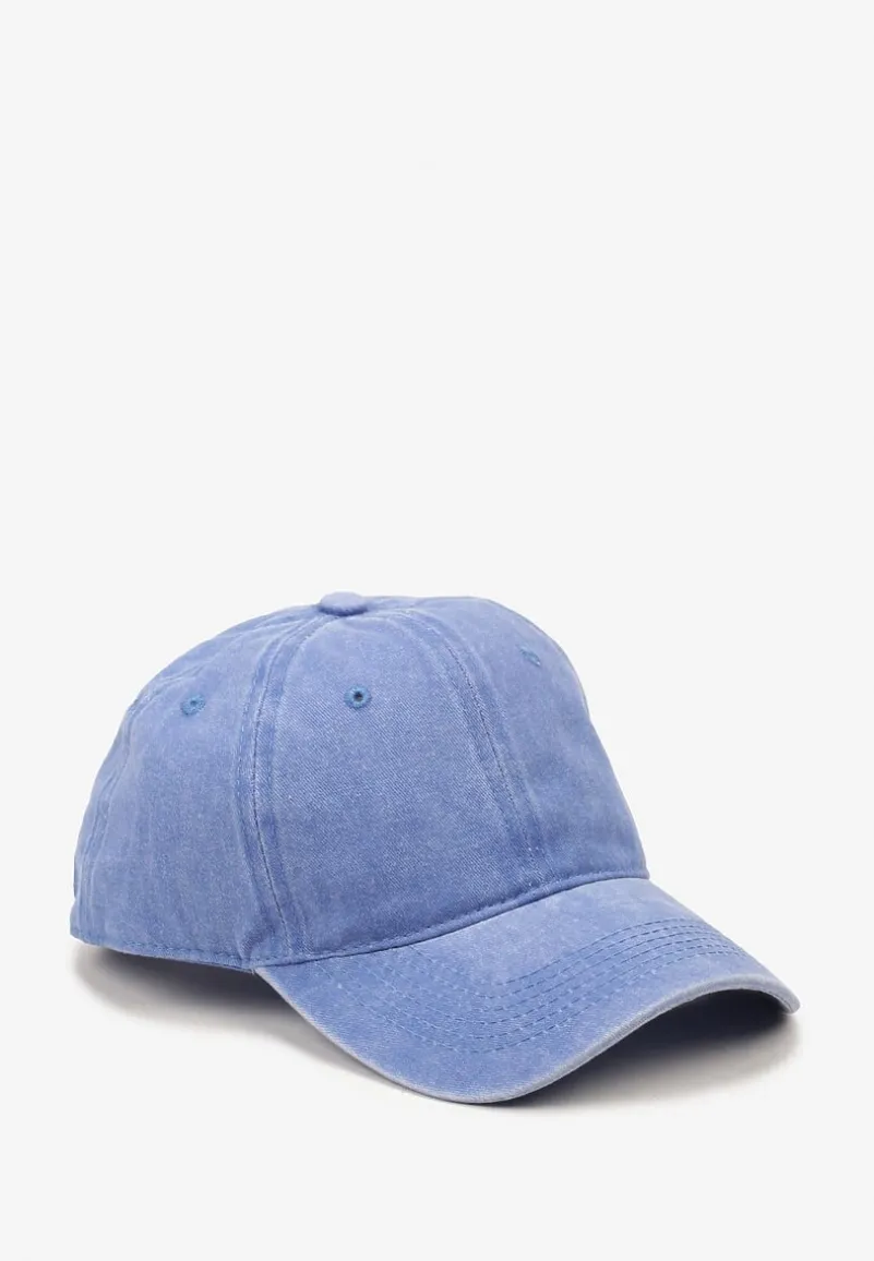 Niebieska Czapka z Daszkiem z Bawełny Gliss