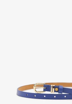 Niebieski Casualowy Pasek z Metalową Klamrą Tinonia