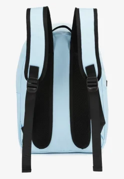 Niebieski Duży Plecak w Sportowym Stylu z Zasuwaną Kieszonką i Naszywką Ulanelis