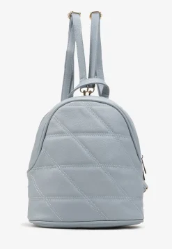 Niebieski Mały Plecak Miejski z Pikowaniem Skeralla