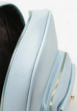 Niebieski Mały Plecak w Stylu Casual z Imitacji Skóry Arxena