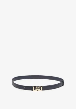 Niebieski Pasek Ozdobiony Klamrą o Geometrycznym Kształcie Vefia