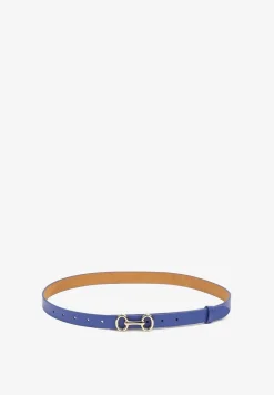 Niebieski Pasek z Metaliczną Sprzączką Pefia