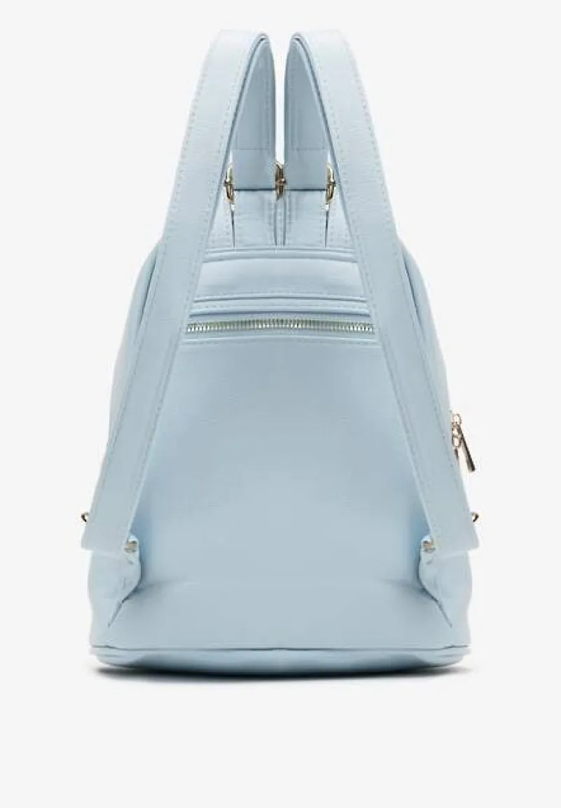 Niebieski Plecak na Regulowanych Szelkach ze Złotą Ozdobą i Rączką Imenaria