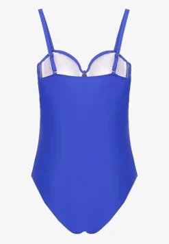 Niebieski Strój Kąpielowy z Ozdobnym Wiązaniem Temelea