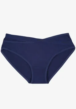 Niebieskie Bawełniane Majtki Figi z Napisami Zeiala