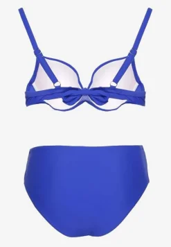 Niebieskie Bikini Majtki Figi i Biustonosz z Cyrkoniami Tenumela