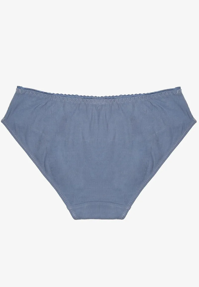 Niebieskie Majtki Figi Bawełniane Zenvisa