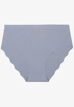 Niebieskie Majtki Typu Figi Ozdobione Falbanką Lilivies