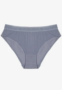 Niebieskie Majtki Typu Figi z Koronką Tirwia