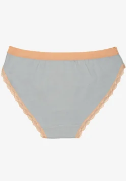 Niebieskie Majtki z Bawełny Typu Figi Pilliora