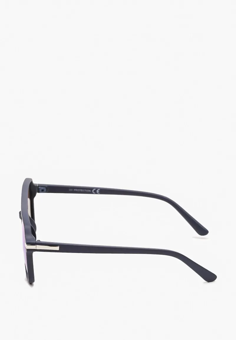 Niebieskie Okulary Przeciwsłoneczne Pilotki z Filtrem UV Aretaie