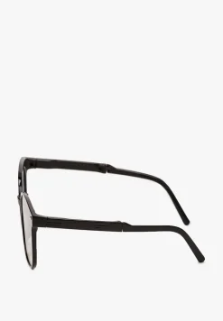 Niebieskie Okulary Przeciwsłoneczne z Dużymi Szkłami i Futerałem Ursali