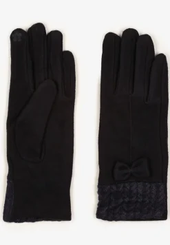 Niebieskie Rękawiczki z Bawełną Ozdobione Kokardką Visemi