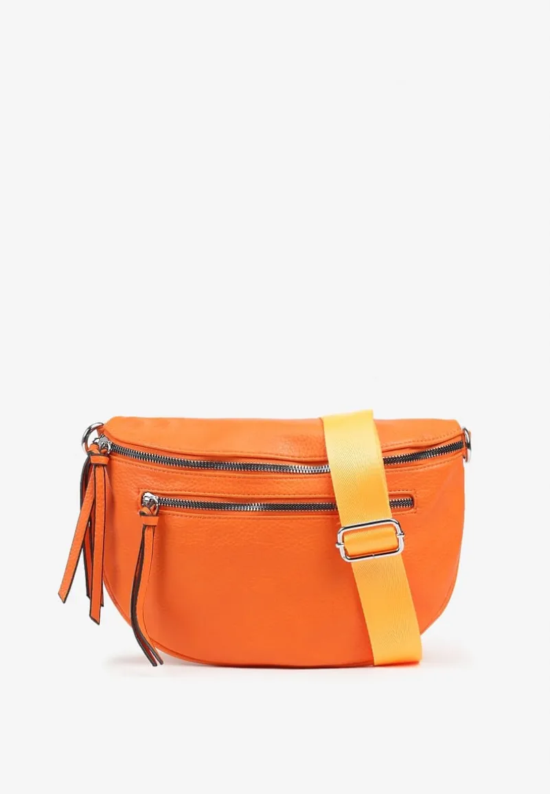 Pomarańczowa Nerka Ozdobiona Frędzlami przy Suwakach Nilarisse