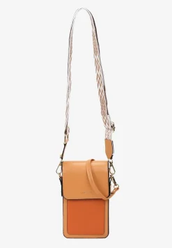 Pomarańczowa Torebka-Portfel z Odpinanym Paskiem i Kieszonkami Isamille
